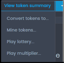 opciones de token coinpot